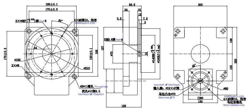 HC中空旋轉(zhuǎn)盤減速機